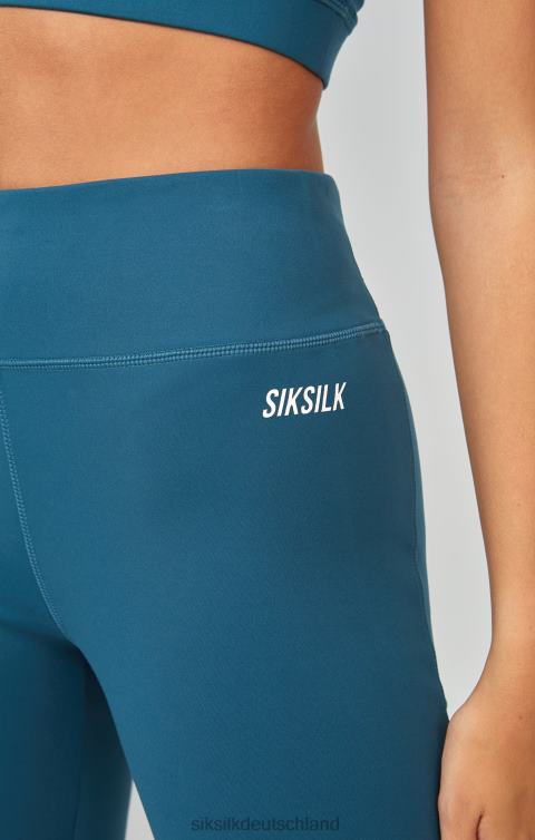 SikSilk Blaugrüne Sport-Essentials-Leggings Frauen 680DH172 Bekleidung
