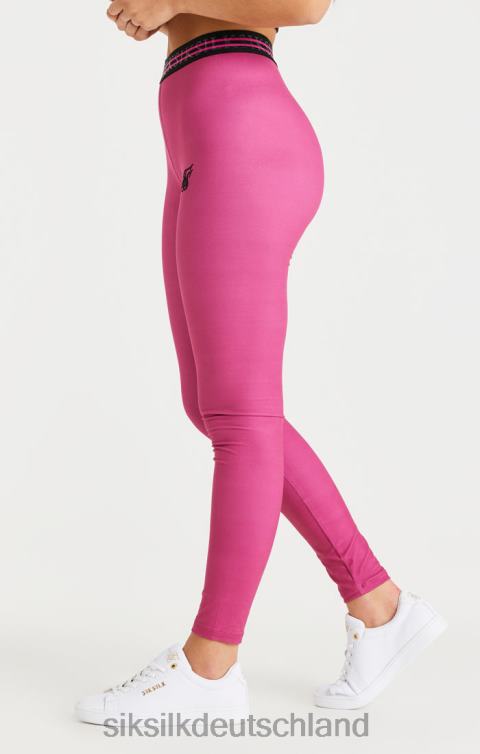 SikSilk Rosa Tape-Leggings Frauen 680DH171 Bekleidung