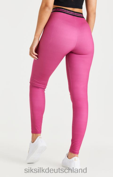 SikSilk Rosa Tape-Leggings Frauen 680DH171 Bekleidung