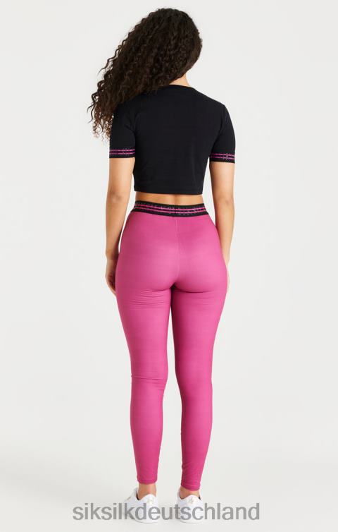 SikSilk Rosa Tape-Leggings Frauen 680DH171 Bekleidung