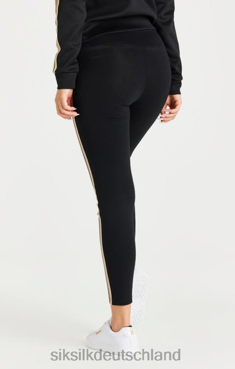 SikSilk Schwarze Leggings mit hoher Taille Frauen 680DH173 Bekleidung