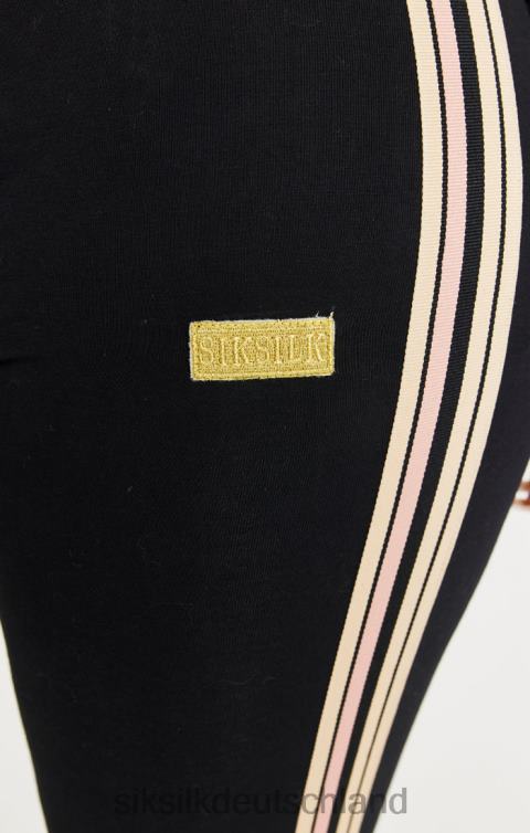 SikSilk Schwarze Leggings mit hoher Taille Frauen 680DH173 Bekleidung