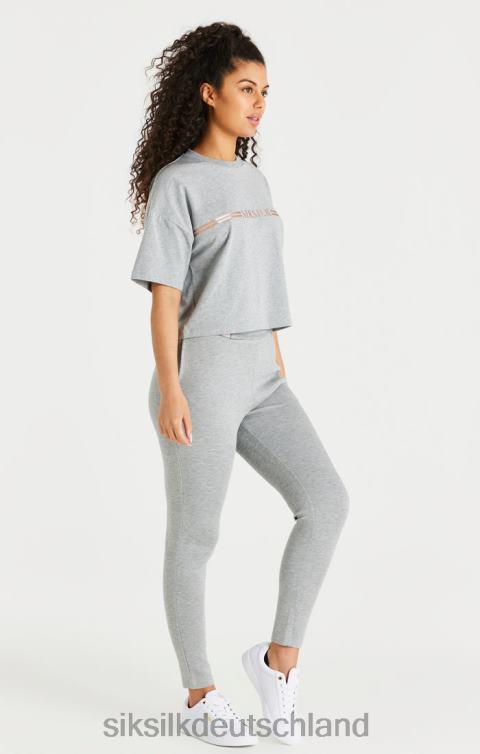 SikSilk Grau melierte Trainingshose Frauen 680DH186 Bekleidung