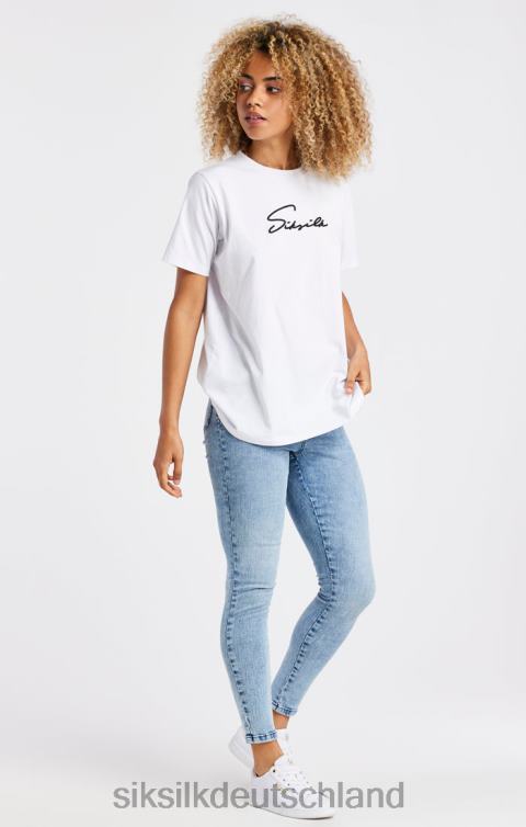 SikSilk Essential Skinny Denim-Jeans in heller Waschung Frauen 680DH193 Bekleidung