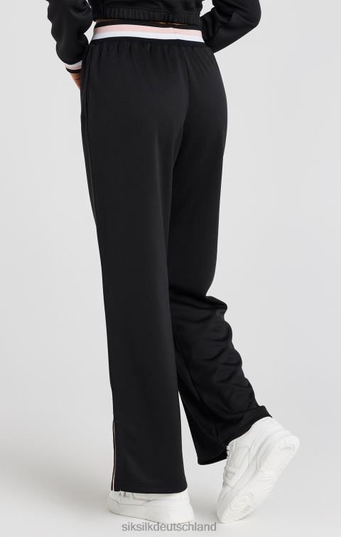 SikSilk Schwarze College-Trainingshose mit weitem Bein Frauen 680DH158 Bekleidung