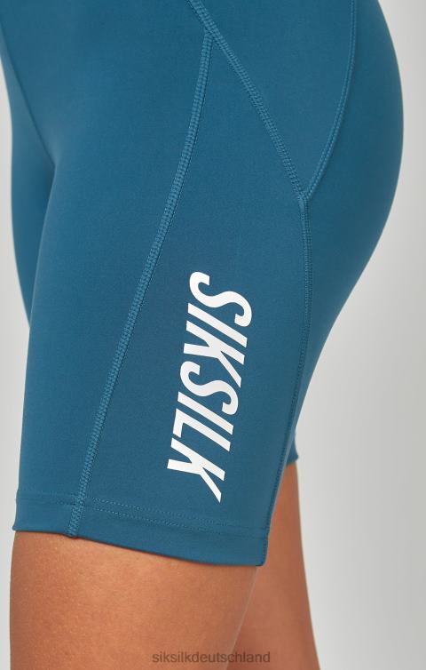 SikSilk Blaugrüne Sport-Essential-Radsport-Shorts Frauen 680DH199 Bekleidung