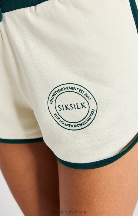 SikSilk Ecrufarbene Läufershorts Frauen 680DH197 Bekleidung