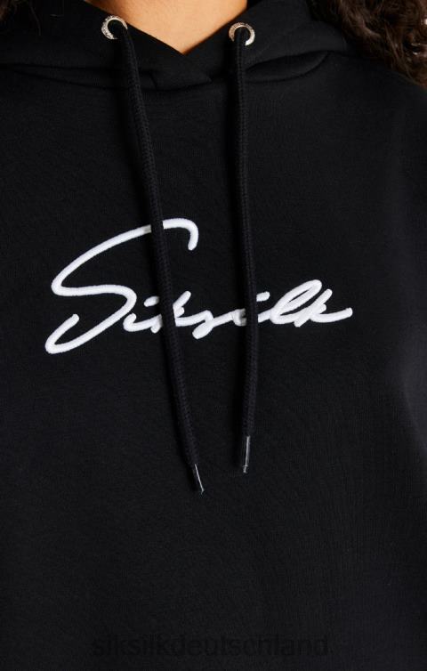 SikSilk Schwarzes, übergroßes Kapuzenkleid Frauen 680DH154 Bekleidung