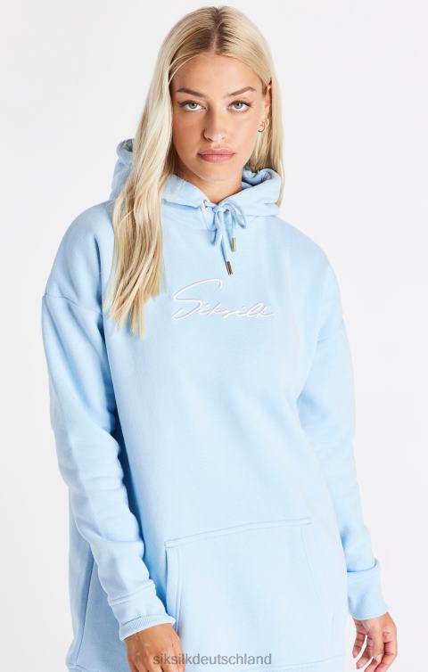 SikSilk Signature Essentials Kapuzenkleid – Blau Frauen 680DH148 Bekleidung