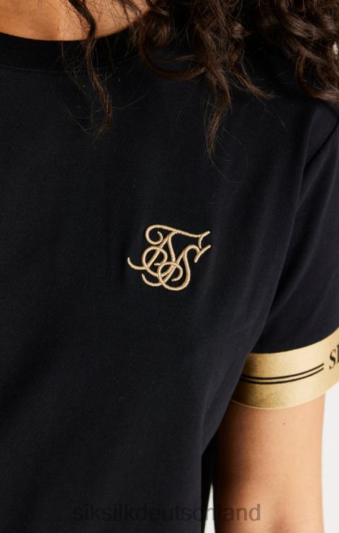 SikSilk schwarzes T-Shirt-Kleid Frauen 680DH143 Bekleidung