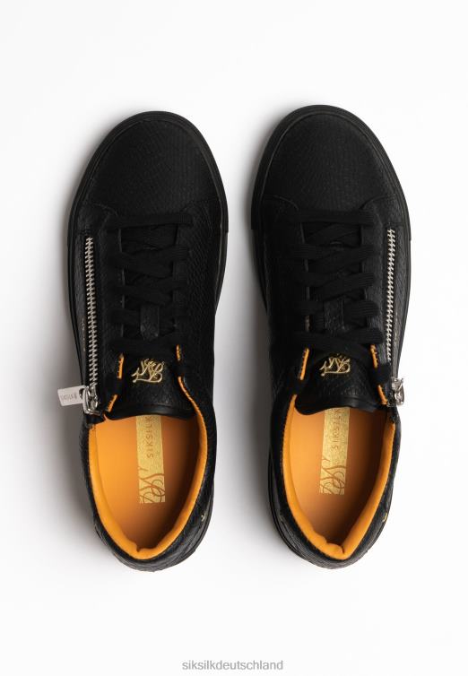 SikSilk Schwarzes Kirkie-Schlangenleder Frauen 680DH277 Schuhwerk