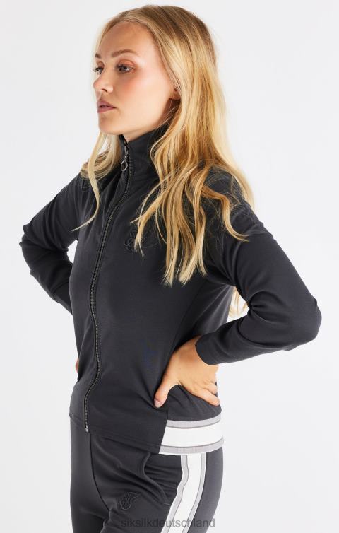 SikSilk Graues Trainingsoberteil mit Reißverschluss Frauen 680DH81 Bekleidung