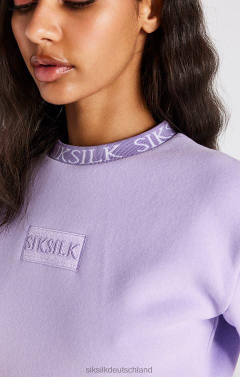 SikSilk Lila Crop-Sweatshirt Frauen 680DH82 Bekleidung