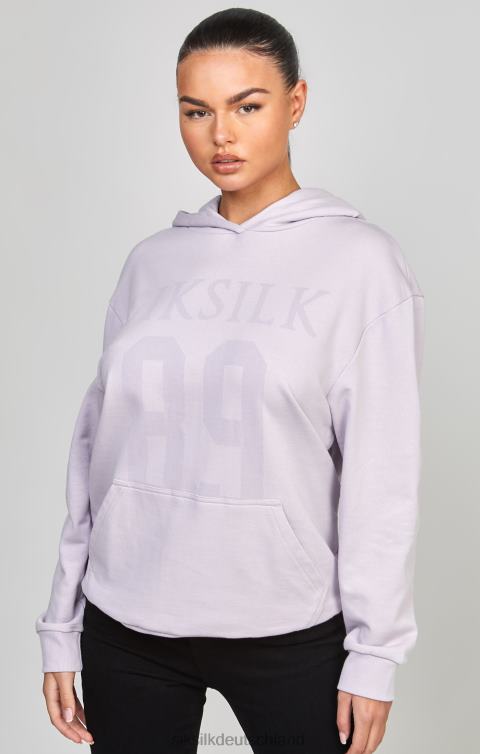 SikSilk Lila übergroßer 89-Kapuzenpullover Frauen 680DH115 Bekleidung