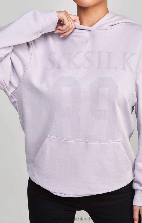 SikSilk Lila übergroßer 89-Kapuzenpullover Frauen 680DH115 Bekleidung