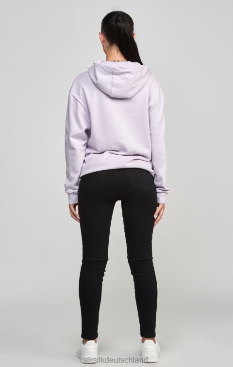 SikSilk Lila übergroßer 89-Kapuzenpullover Frauen 680DH115 Bekleidung