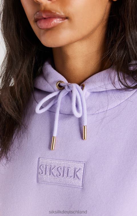 SikSilk Lilafarbener Oversize-Hoodie Frauen 680DH123 Bekleidung