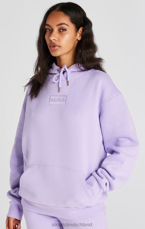SikSilk Lilafarbener Oversize-Hoodie Frauen 680DH123 Bekleidung