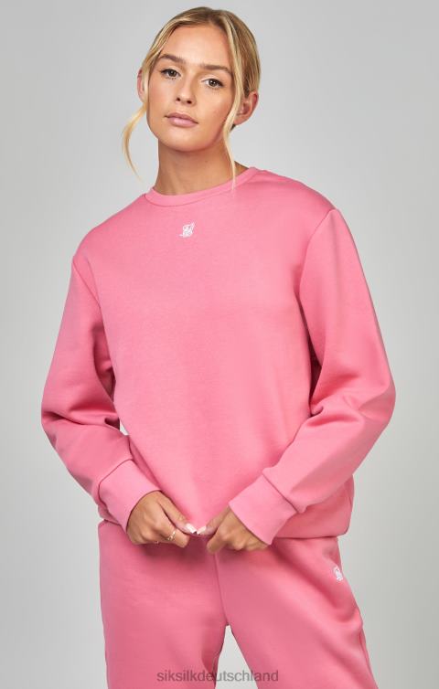 SikSilk Rosa Essential-Sweatshirt Frauen 680DH103 Bekleidung