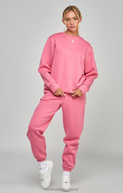SikSilk Rosa Essential-Sweatshirt Frauen 680DH103 Bekleidung