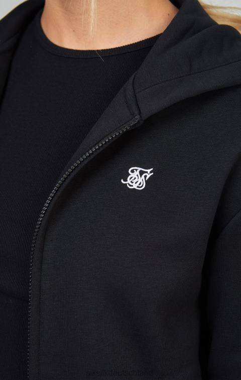 SikSilk Schwarzer Essential-Reißverschluss Frauen 680DH100 Bekleidung