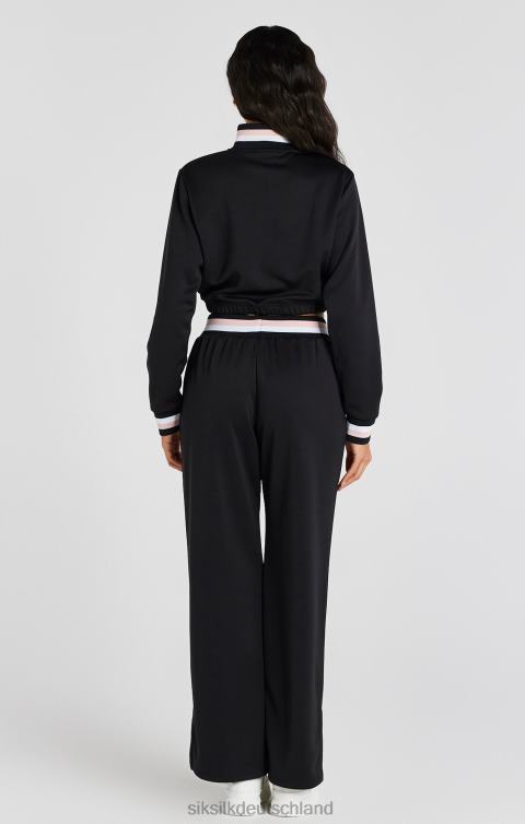 SikSilk Schwarzes College-Trainingsoberteil mit 1/4-Reißverschluss Frauen 680DH75 Bekleidung