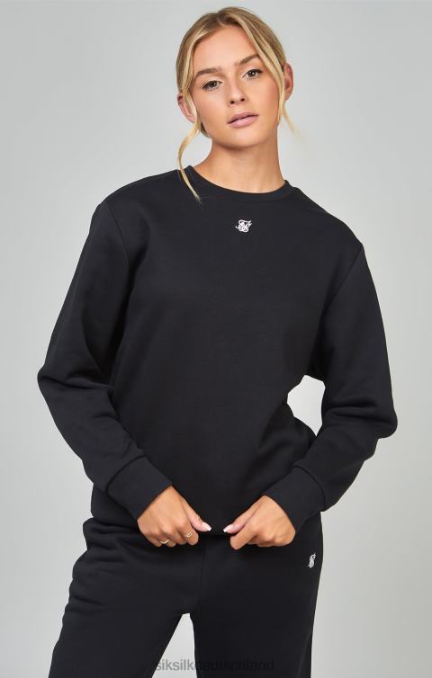 SikSilk Schwarzes Essential-Sweatshirt Frauen 680DH101 Bekleidung