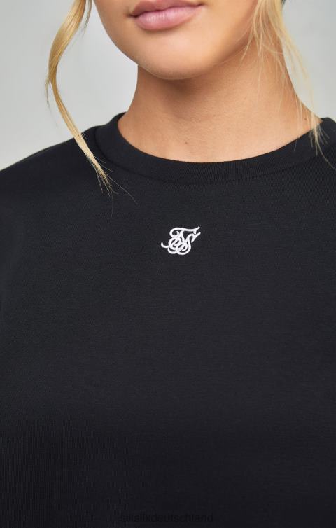 SikSilk Schwarzes Essential-Sweatshirt Frauen 680DH101 Bekleidung