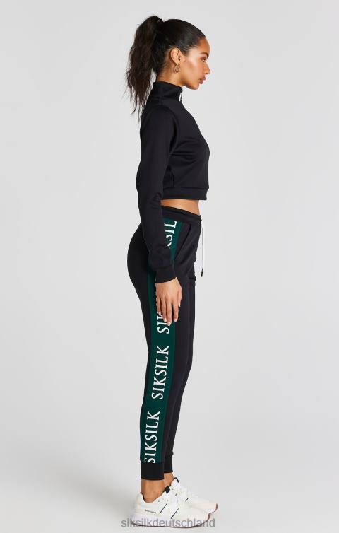 SikSilk schwarzes Trainingsoberteil Frauen 680DH74 Bekleidung