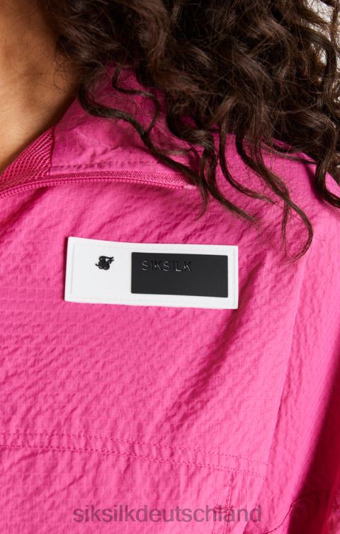 SikSilk Rosa kurze, geraffte Jacke Frauen 680DH134 Bekleidung