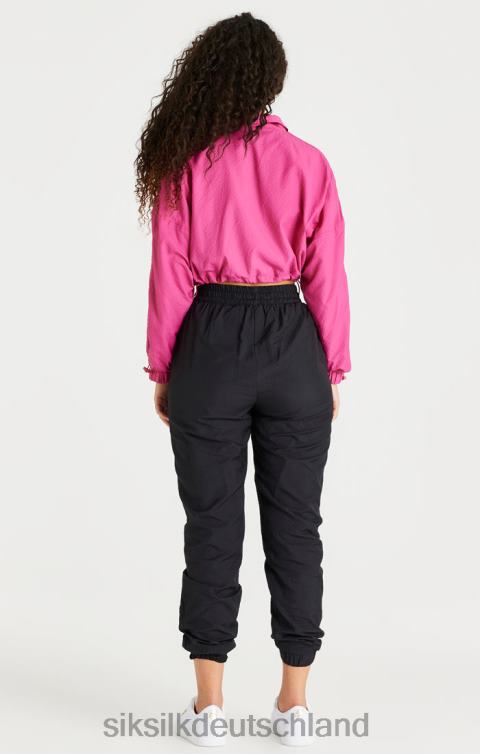 SikSilk Rosa kurze, geraffte Jacke Frauen 680DH134 Bekleidung