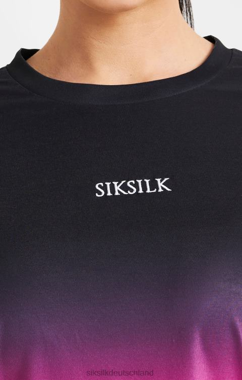 SikSilk Rosa verblassendes T-Shirt Frauen 680DH56 Bekleidung