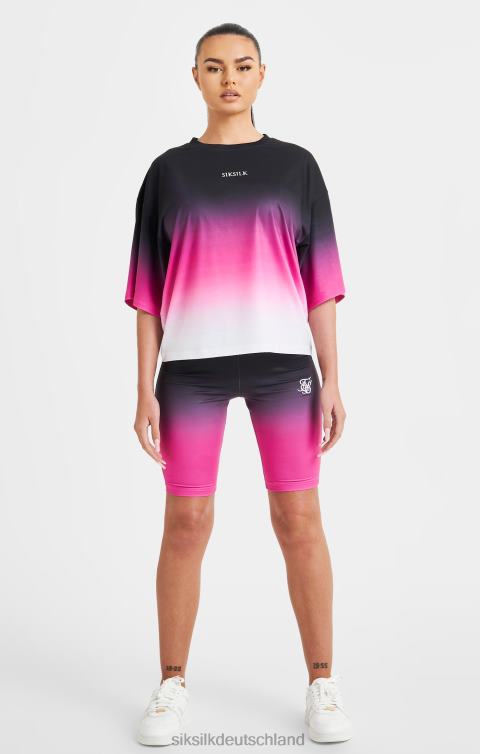 SikSilk Rosa verblassendes T-Shirt Frauen 680DH56 Bekleidung