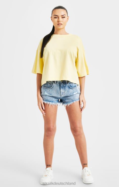 SikSilk T-Shirt mit Zitronen-Logomuster Frauen 680DH70 Bekleidung