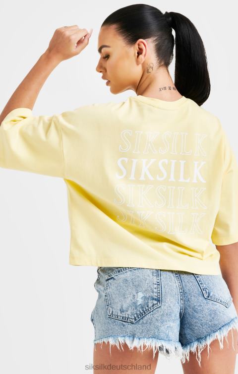 SikSilk T-Shirt mit Zitronen-Logomuster Frauen 680DH70 Bekleidung