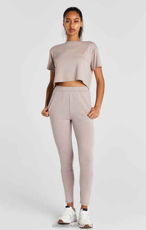 SikSilk Verwaschenes rosa Crop-T-Shirt Frauen 680DH34 Bekleidung