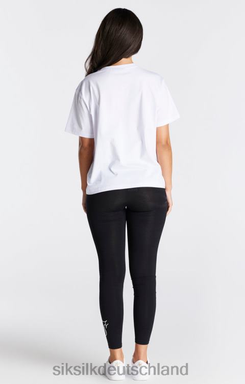 SikSilk Weißes Essential-Boyfriend-T-Shirt Frauen 680DH27 Bekleidung