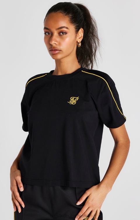 SikSilk schwarzes T-Shirt Frauen 680DH49 Bekleidung