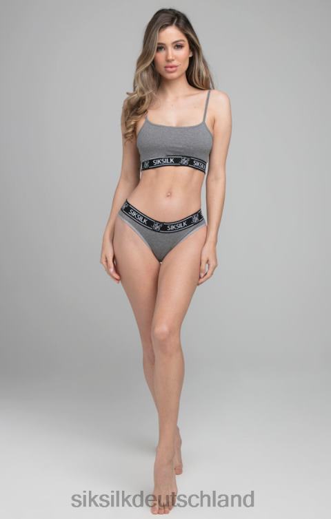 SikSilk Grau meliertes Bralette mit Trägern Frauen 680DH216 Bekleidung