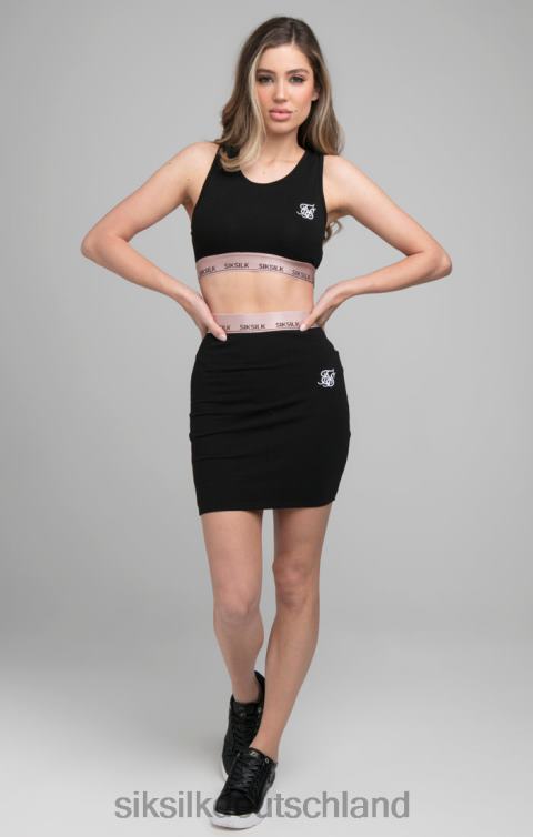 SikSilk Rosafarbenes Bralette – schwarz Frauen 680DH209 Bekleidung