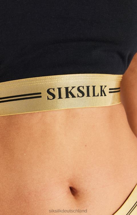 SikSilk Schwarzes Racerback-Bralette Frauen 680DH207 Bekleidung