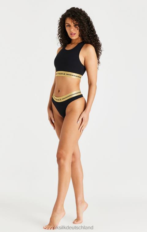 SikSilk Schwarzes Racerback-Bralette Frauen 680DH207 Bekleidung