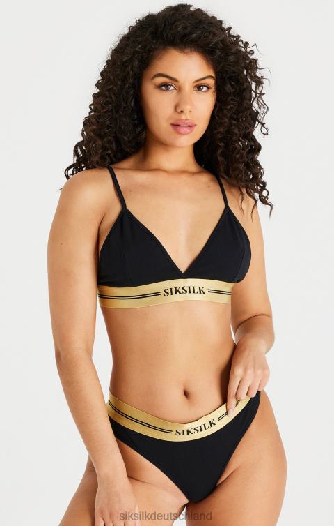 SikSilk Schwarzes Triangel-Bralette Frauen 680DH206 Bekleidung
