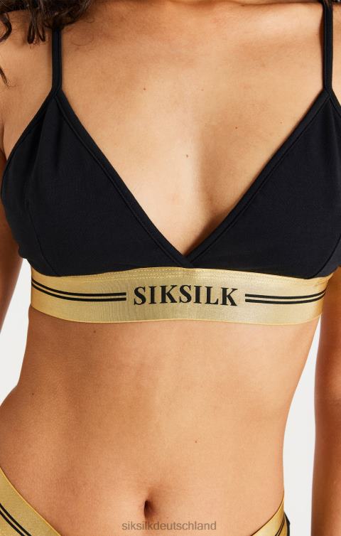 SikSilk Schwarzes Triangel-Bralette Frauen 680DH206 Bekleidung