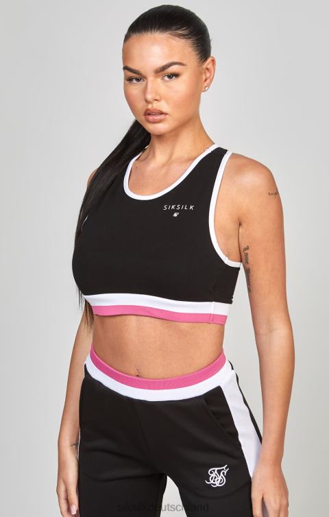 SikSilk schwarzes Retro-Bralette Frauen 680DH205 Bekleidung