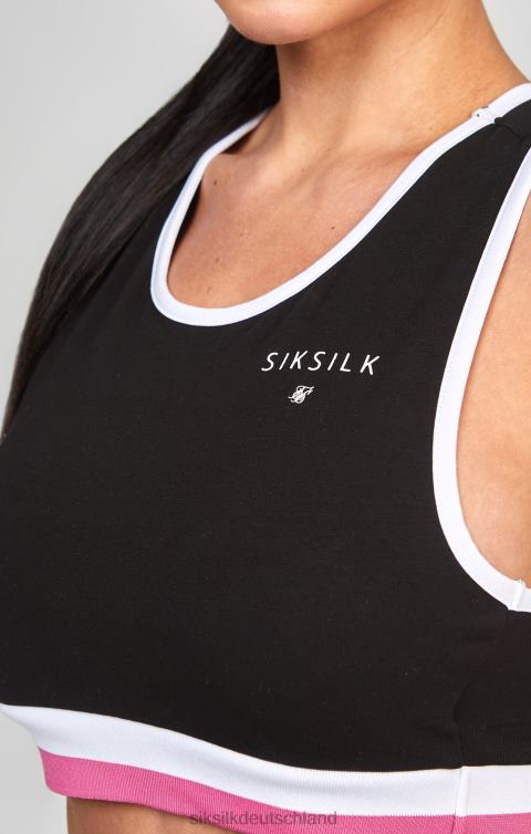 SikSilk schwarzes Retro-Bralette Frauen 680DH205 Bekleidung