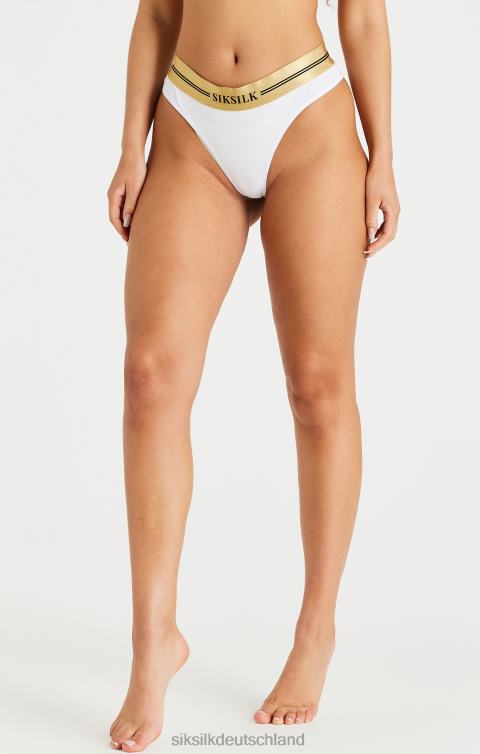 SikSilk Schwarzer, weißer und grauer Tanga im 3er-Pack Frauen 680DH210 Bekleidung