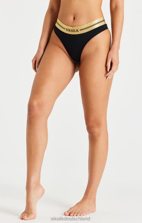 SikSilk Schwarzer, weißer und grauer Tanga im 3er-Pack Frauen 680DH210 Bekleidung