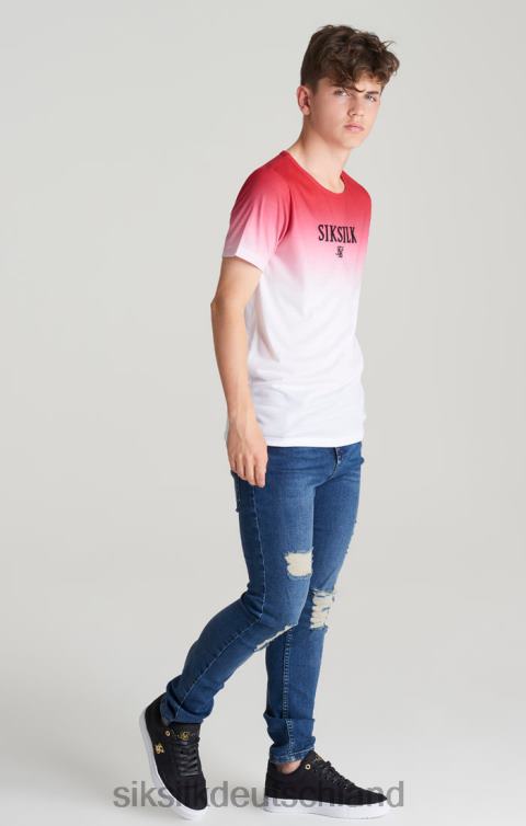 SikSilk Slim-Jeans aus Midstone-Jeans im Distressed-Look Jungen 680DH309 Bekleidung