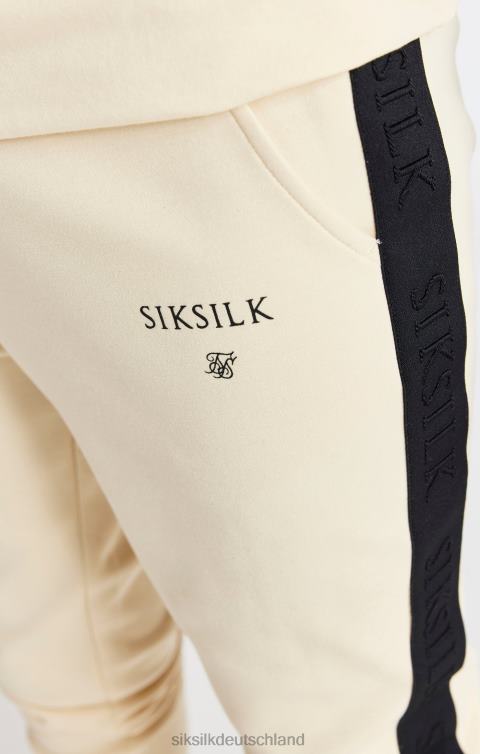 SikSilk Beigefarbene Jogginghose mit Streifen Jungen 680DH305 Bekleidung